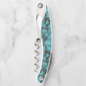 Türkis-Steingold betont Kellnermesser (Vorderseite)