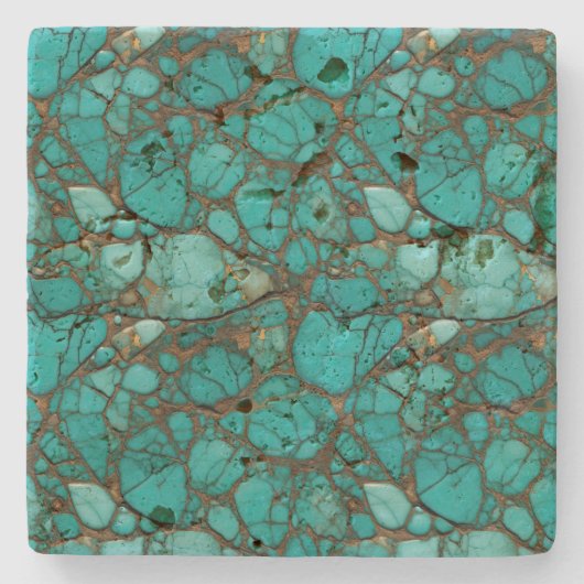 Türkis Steinuntersetzer (Vorderseite)