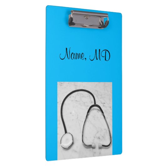 Türkis-Stethoskop des Arztes Klemmbrett (Rechts)