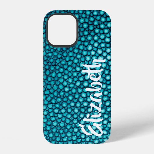 Türkis Stingray iPhone Hülle (Rückseite)