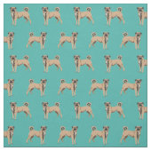 Türkis Stoff (Muster)