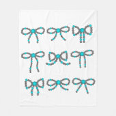 Türkis Stone Blanket Fleecedecke (Vorderseite)