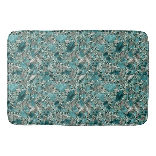 Türkis Stones Bath Mat Badematte (Vorderseite)