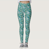Türkis Stones Leggings (Vorderseite)