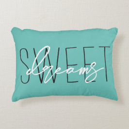 Türkis Sweet Dreams Bedroom Theme Dekokissen