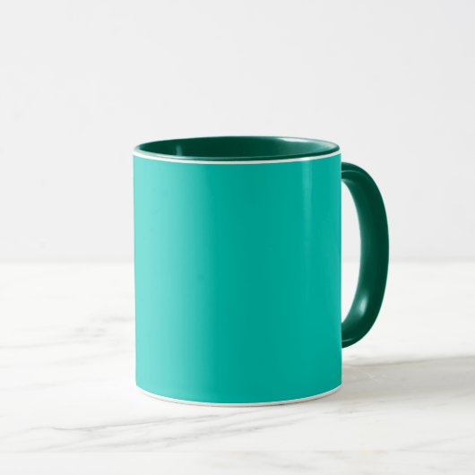 Türkis Tasse (VorderseiteRechts)
