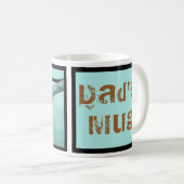 Türkis-Tasse, Vintages Auto, Mann-Höhle Kaffeetasse (VorderseiteRechts)