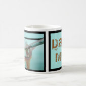 Türkis-Tasse, Vintages Auto, Mann-Höhle Kaffeetasse (Mittel)