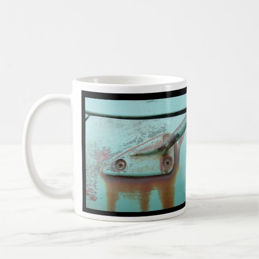Türkis-Tasse, Vintages Auto, Mann-Höhle Kaffeetasse (Links)