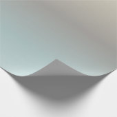 Türkis Taupe Cream Gradient Geschenkpapier (Ecke)