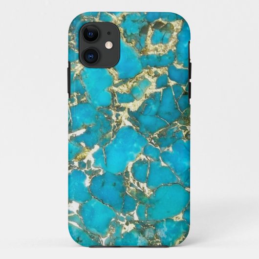 "Türkis-Telefon-Kasten " Case-Mate iPhone Hülle (Rückseite)
