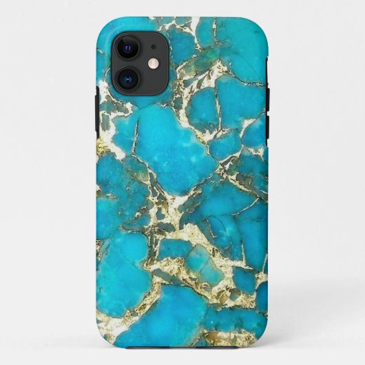"Türkis-Telefon-Kasten " Case-Mate iPhone Hülle (Rückseite)