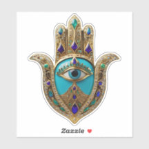 Türkis Third Eye Hamsa