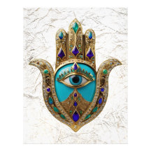 Türkis Third Eye Hamsa