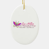 Türkis Third Eye Hamsa Keramik Ornament (Hinten)