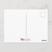 Türkis Third Eye Hamsa Postkarte (Rückseite)