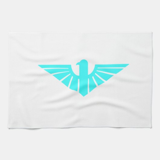 Türkis Thunderbird Küchentuch (Horizontal)