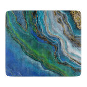 Türkis Treasure Geode Schneidebrett (Vorderseite)