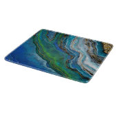 Türkis Treasure Geode Schneidebrett (Ecke)