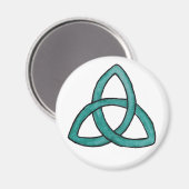Türkis Trinity Knot Magnet (Vorderseite/Rückseite)