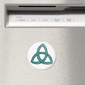 Türkis Trinity Knot Magnet (In Situ (Geschirrspüler))