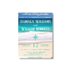 Türkis Tropical Beach Sommerhochzeit Einladung