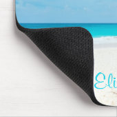 Türkis-tropischer Sandstrand Personalisiert Mousepad (Ecke)