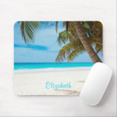 Türkis-tropischer Sandstrand Personalisiert Mousepad (Mit Mouse)