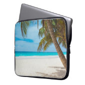 Türkis-tropischer Strand Laptopschutzhülle (Vorderseite Links)