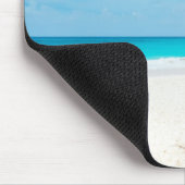Türkis-tropischer Strand Mousepad (Ecke)