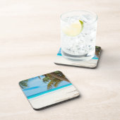 Türkis-tropischer Strand Untersetzer (Rechte Seite)