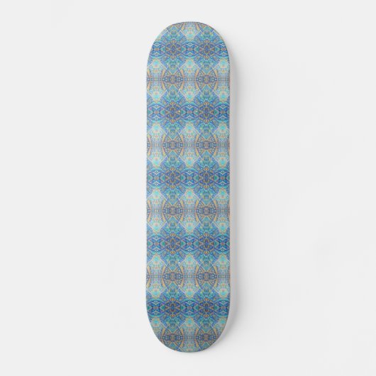 Türkis-Türkis-Aquamarine-Blau Skateboard (Vorderseite)