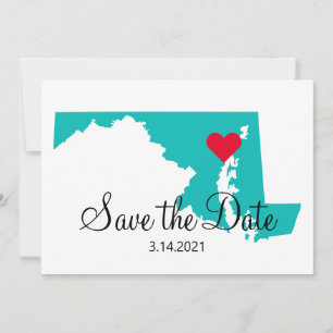 Türkis Türkis Wasserfarbe Maryland Zielort Save The Date