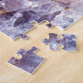 Türkis u. lila Quarz-Kristall Puzzle (Seite)