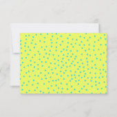 Türkis und Ananas Hochzeit Vielen Dank Dankeskarte (Rückseite)