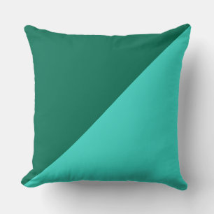 Türkis und Bangladesch grün, Solid Color Kissen