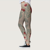 Türkis und Barn Rot Leggings (Links)