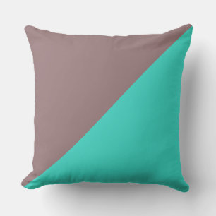 Türkis und Bazaar, solide Farbe Hintergrund Kissen