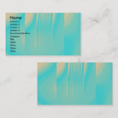 Türkis und blassorange visitenkarte (Vorne/Hinten)
