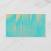 Türkis und blassorange visitenkarte (Rückseite)