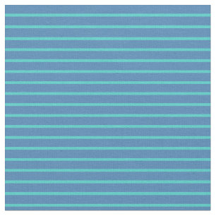 Türkis und blau gefärbte Linien Stoff