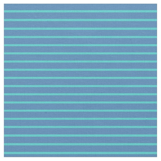 Türkis und blau gefärbte Linien Stoff (Nahaufnahme)