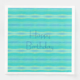 Türkis und Blau Serviette