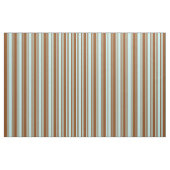 Türkis- und braune Streifen Stoff (Fat Quarter (45,7 x 55,9 cm))