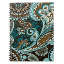 Türkis und Brown Vintag Paisley