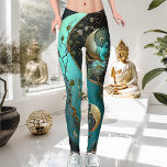 Türkis und Cyan Yin und Yang Meditation Yoga Leggings<br><div class="desc">Lass dein einzigartiges, spirituelles Erscheinungsbild mit einem modernen, zeitgenössischen Ambiente mit den Shy Shy Panda Türkise und Cyan Yin und Yang Meditation Yoga Leggings. Diese faszinierenden Untertöne sind im Trend mit türkisfarbenen und zyanfarbenen Farbtönen und geheimnisvollen goldenen Farbtönen gestaltet. Mit dieser modischen, sportlich-luxuriösen Kleidung, die sich perfekt für Yoga, Meditation...</div>