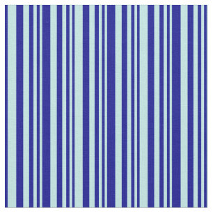 Türkis- und dunkelblaue Streifen-Muster Stoff