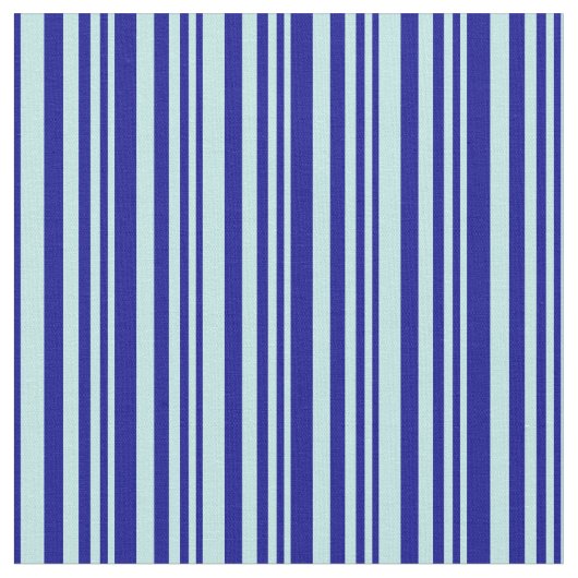 Türkis- und dunkelblaue Streifen-Muster Stoff (Nahaufnahme)