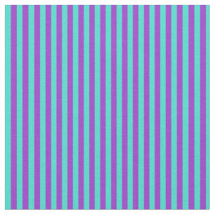 Türkis- und Dunkelorchid-Linienmuster Stoff