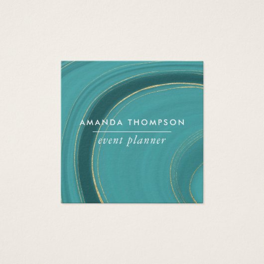 Türkis und Gold Agate (Vorderseite)